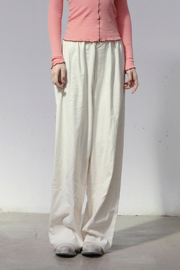 BASERANGE Silk trousers TRSI-WS-000 UNDYED